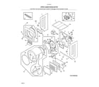 Kenmore 41761733810 upper cabinet/drum heater diagram