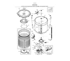 Kenmore 41761733810 motor/tub diagram