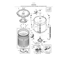 Kenmore 41771733810 motor/tub diagram
