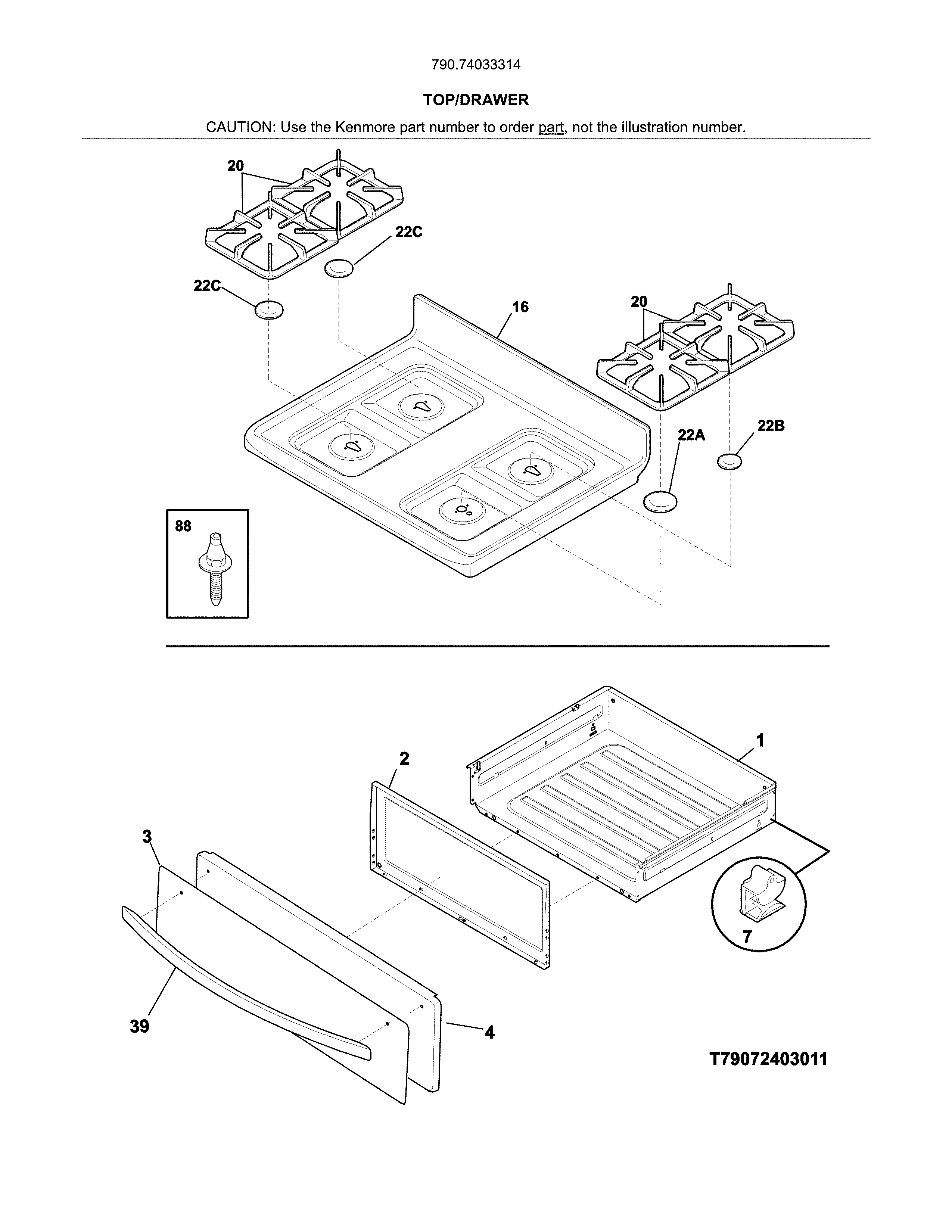 Top/drawer
