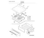 Frigidaire CFEF3054USA top/drawer diagram