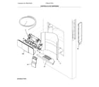 Frigidaire FPBC2277RF2 controls & ice dispenser diagram