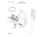 Frigidaire FPBC2277RF3 controls & ice dispenser diagram