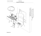 Frigidaire FPBC2277RF5 controls & ice dispenser diagram