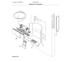 Frigidaire FPBC2277RF8 controls & ice dispenser diagram