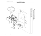 Frigidaire FPBC2277RF9 controls & ice dispenser diagram