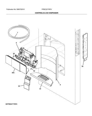 Controls & ice dispenser