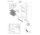 Frigidaire FFFU14F2QWR cabinet diagram