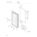 Frigidaire LFFH20F3QWF door diagram