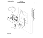 Frigidaire FPBC2277RFB controls & ice dispenser diagram