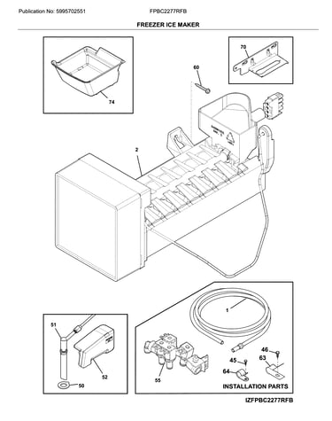 Freezer ice maker