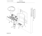 Frigidaire FPBC2277RFG conrol & ice dispenser diagram