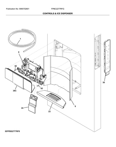 Conrol & ice dispenser
