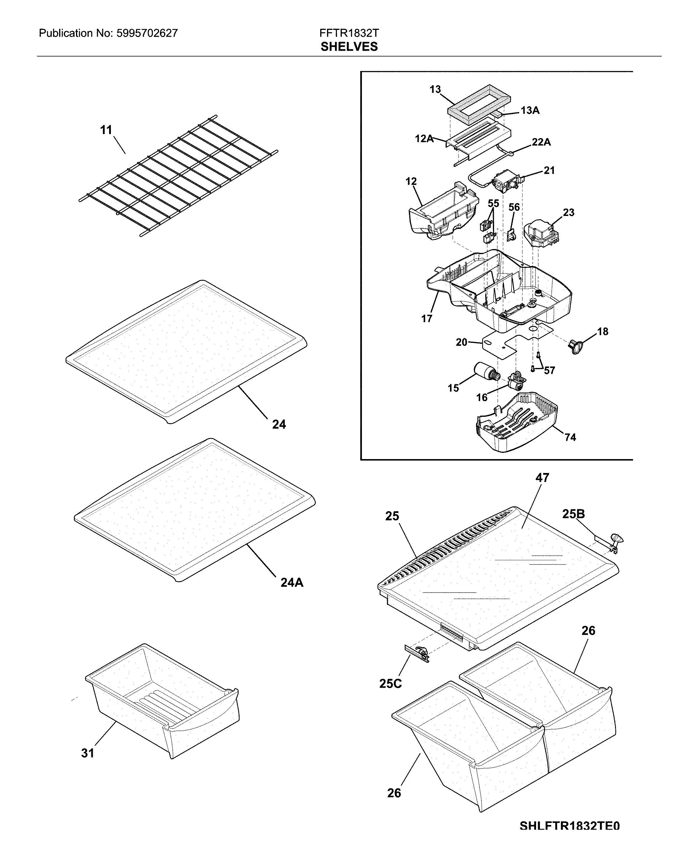 SHELVES