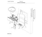 Frigidaire FPBC2277RF7 controls & ice dispenser diagram
