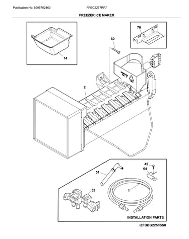 Freezer ice maker