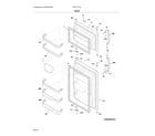 Frigidaire FFHT1715LB5 doors diagram