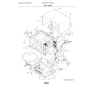 Frigidaire FGMO205KBA oven,cabinet diagram