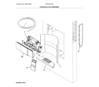 Frigidaire FPBC2277RFH controls & ice dispenser diagram