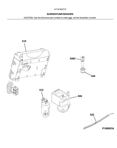 Burner/pump/sensors