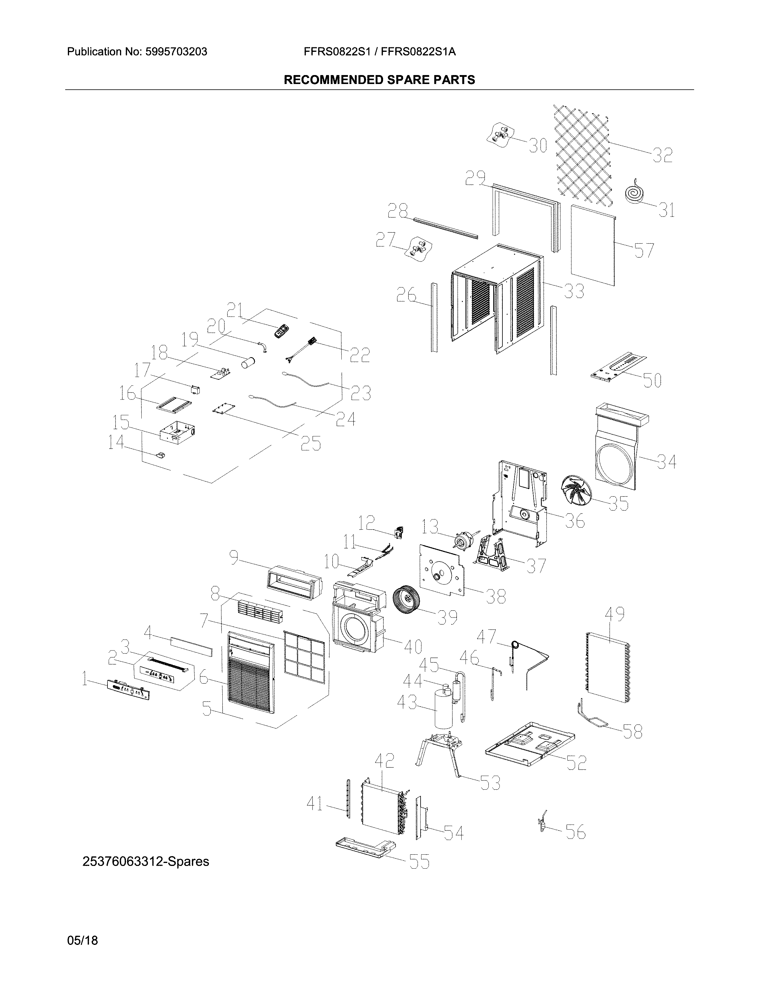 Recommended spare parts