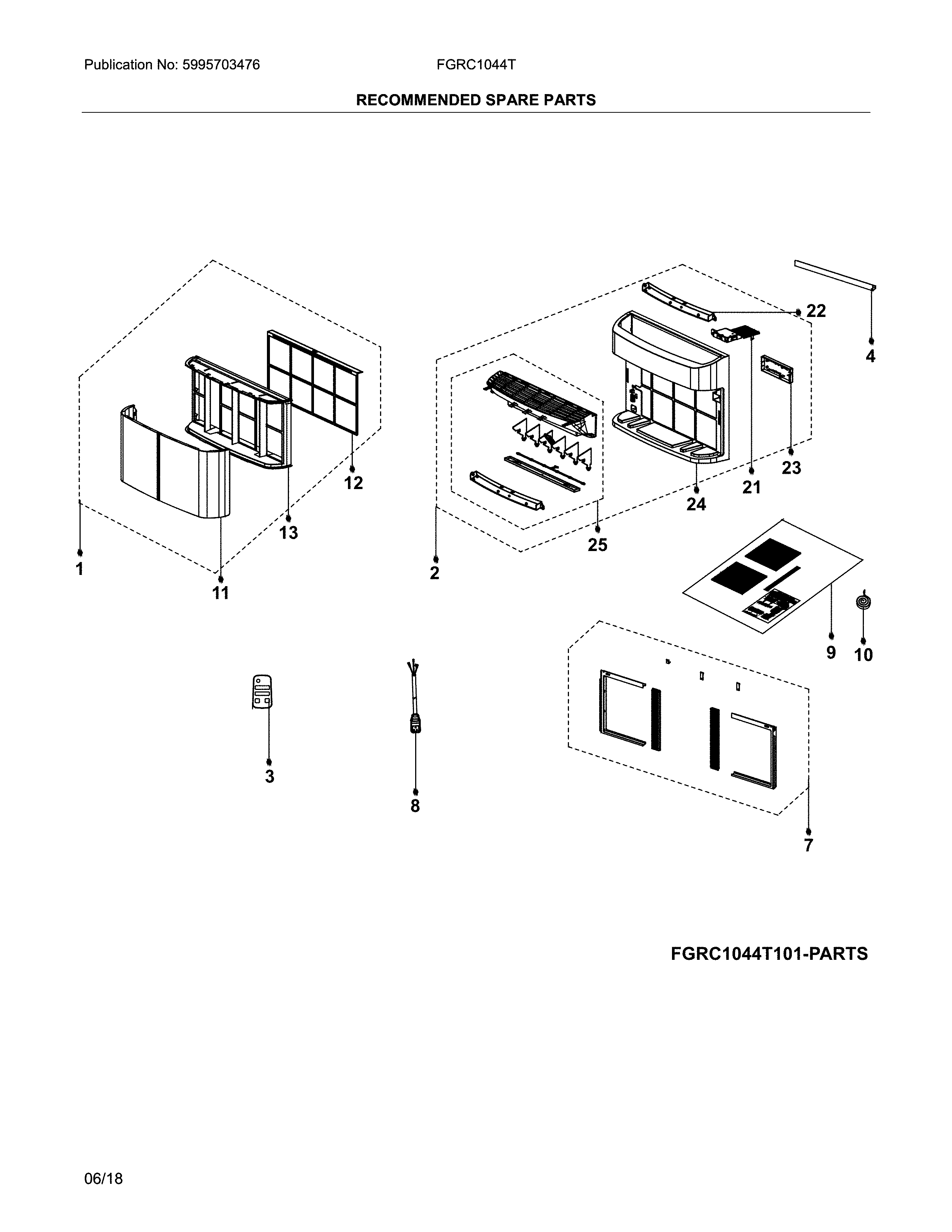 Recommended spare parts