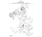 Kenmore 41761712511 motor/blower/belt diagram