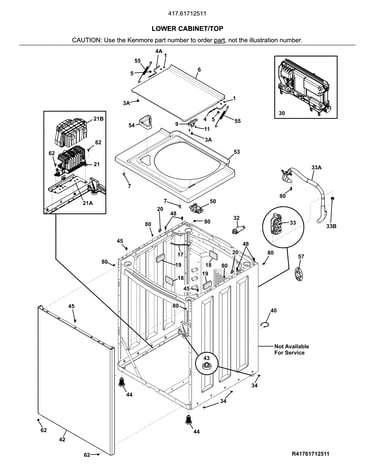 Lower cabinet/top