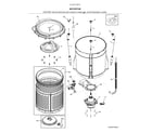 Kenmore 41761712511 motor/tub diagram