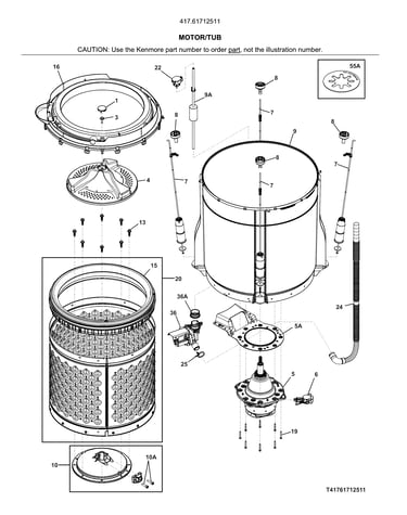 Motor/tub