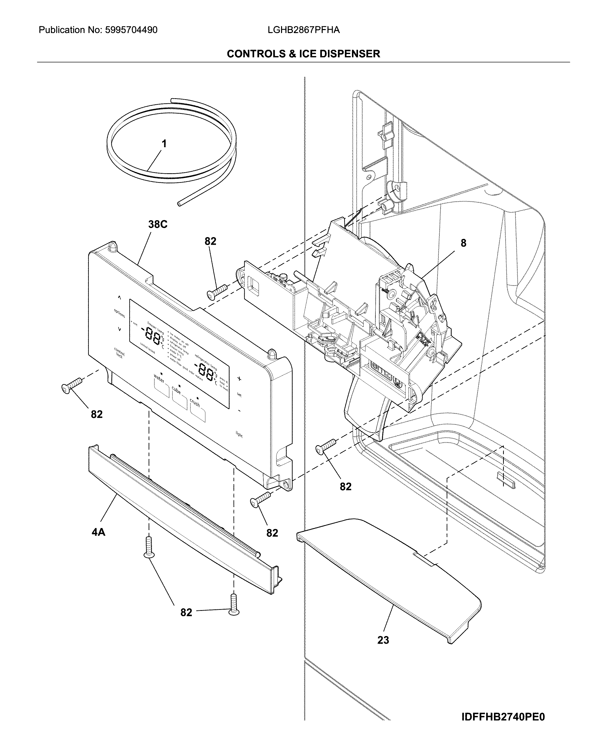 CONTROLS & ICE DISPENSER