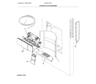 Frigidaire FPBC2277RFJ controls & ice dispenser diagram
