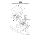 Kenmore 79094243316 top/drawer diagram