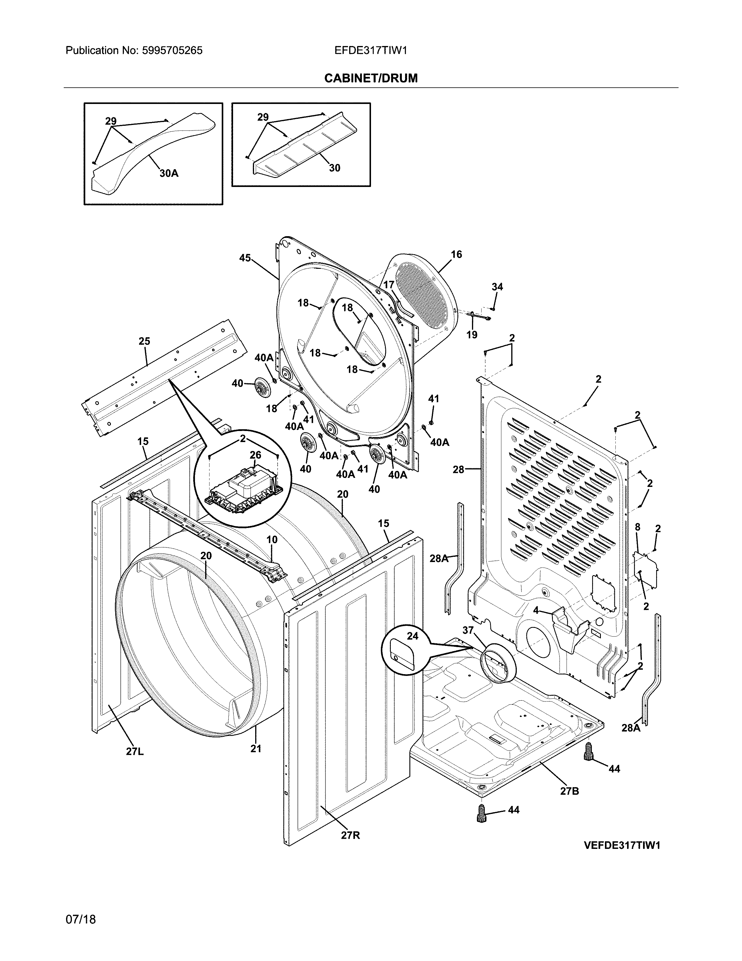 Cabinet/drum