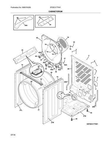 Cabinet/drum