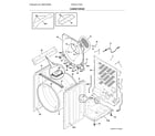 Electrolux EFDC317TIW1 cabinet/drum diagram