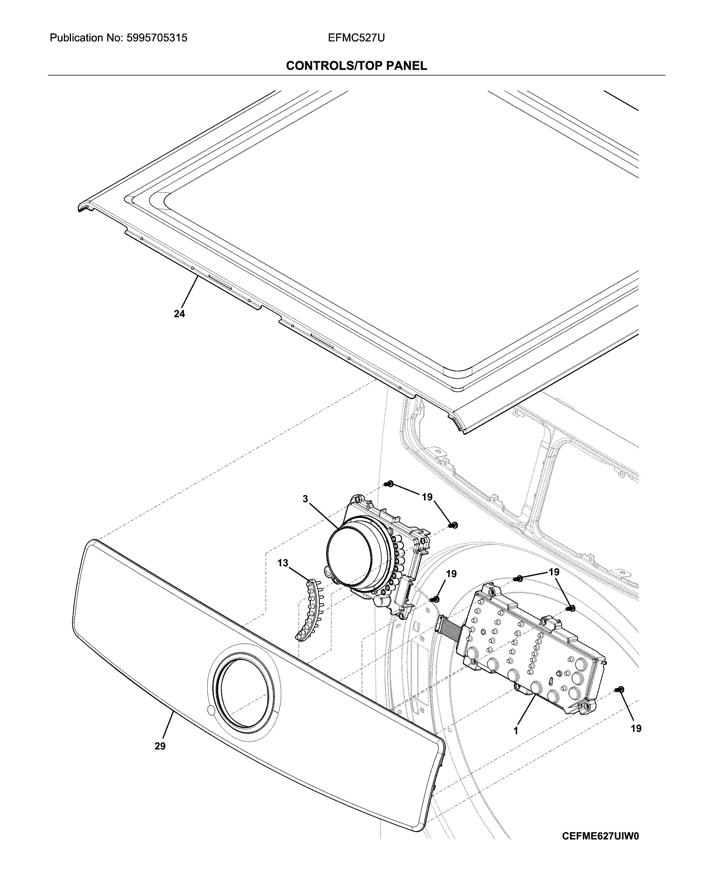 Controls/top panel