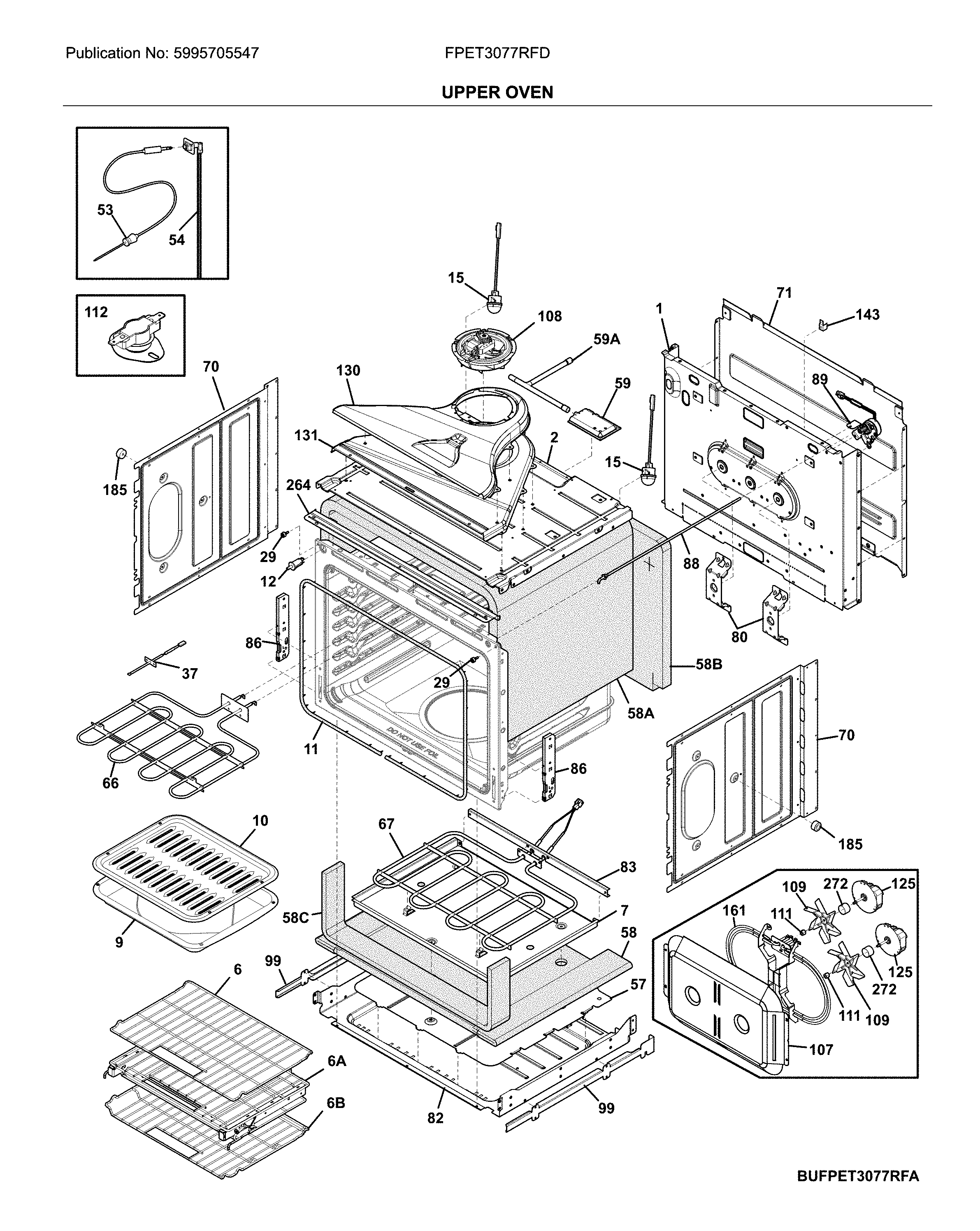 Upper oven