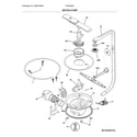 Frigidaire FFID2426TS2A motor & pump diagram