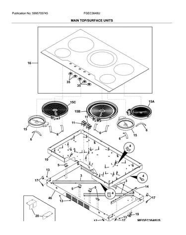 Main top/surface units
