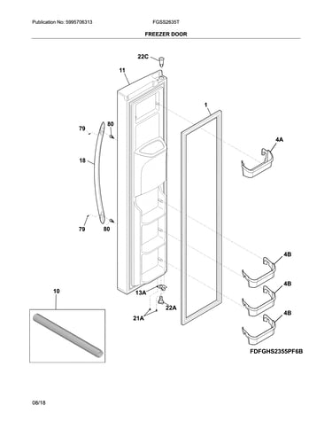 Freezer door