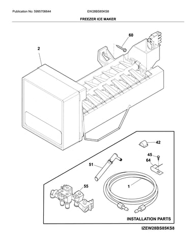 Freezer ice maker