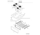 Frigidaire FFEF3010UWB top/drawer diagram