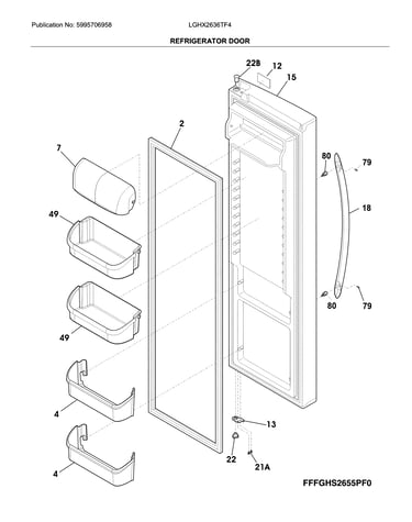 Refrigerator door
