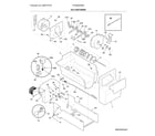 Frigidaire FFSS2622NS0 ice container diagram