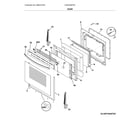 Frigidaire CGIF3036TFD door diagram