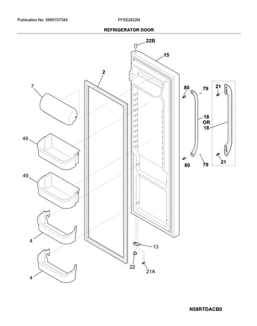 Refrigerator door