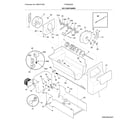 Frigidaire FFSS2622NS5 ice container diagram