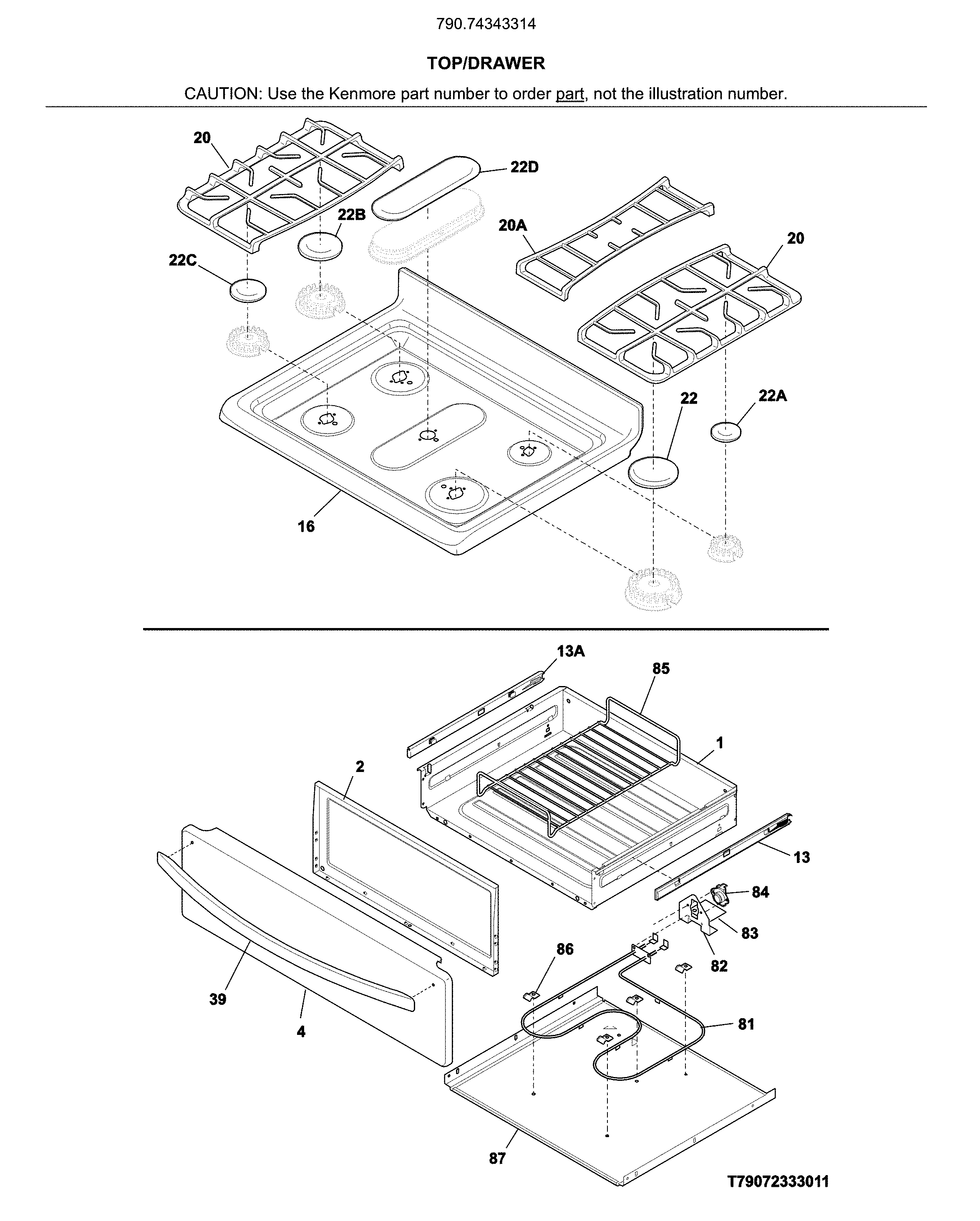 Top/drawer