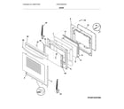 Frigidaire CGEF3036UWA door diagram